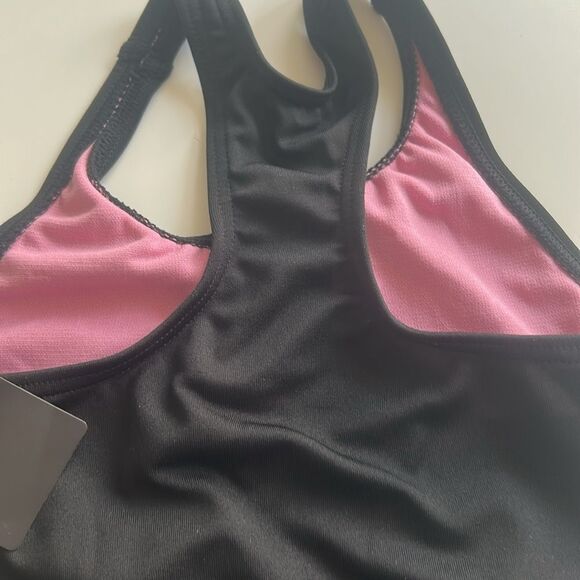 TYR Girls' Durafast Lite Ella Maxfit Swimsuit Size Small, 6/6X, Black/ Pink, NWT - Picture 4 of 6